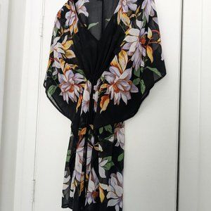 Calvin Klein | Swim | Calvin Klein Floral Drawstring Kaftan In Floral Print